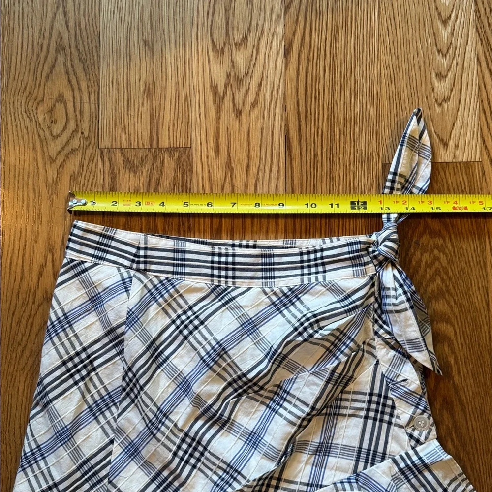 Veronica Beard Navy and White Plaid Skirt - Picture 2 of 3